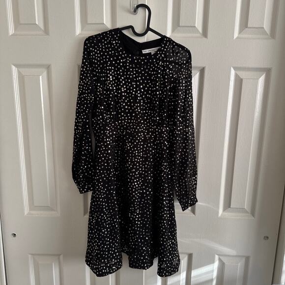 & Other Stories Little Black Sparkle Dress New Years Size 6 - Picture 2 of 6